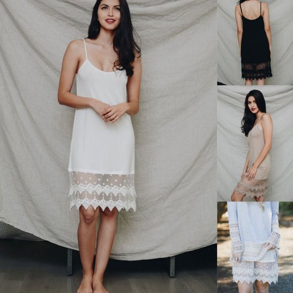 Layering Lace Trim Tank Slip - Picture 1 of 12